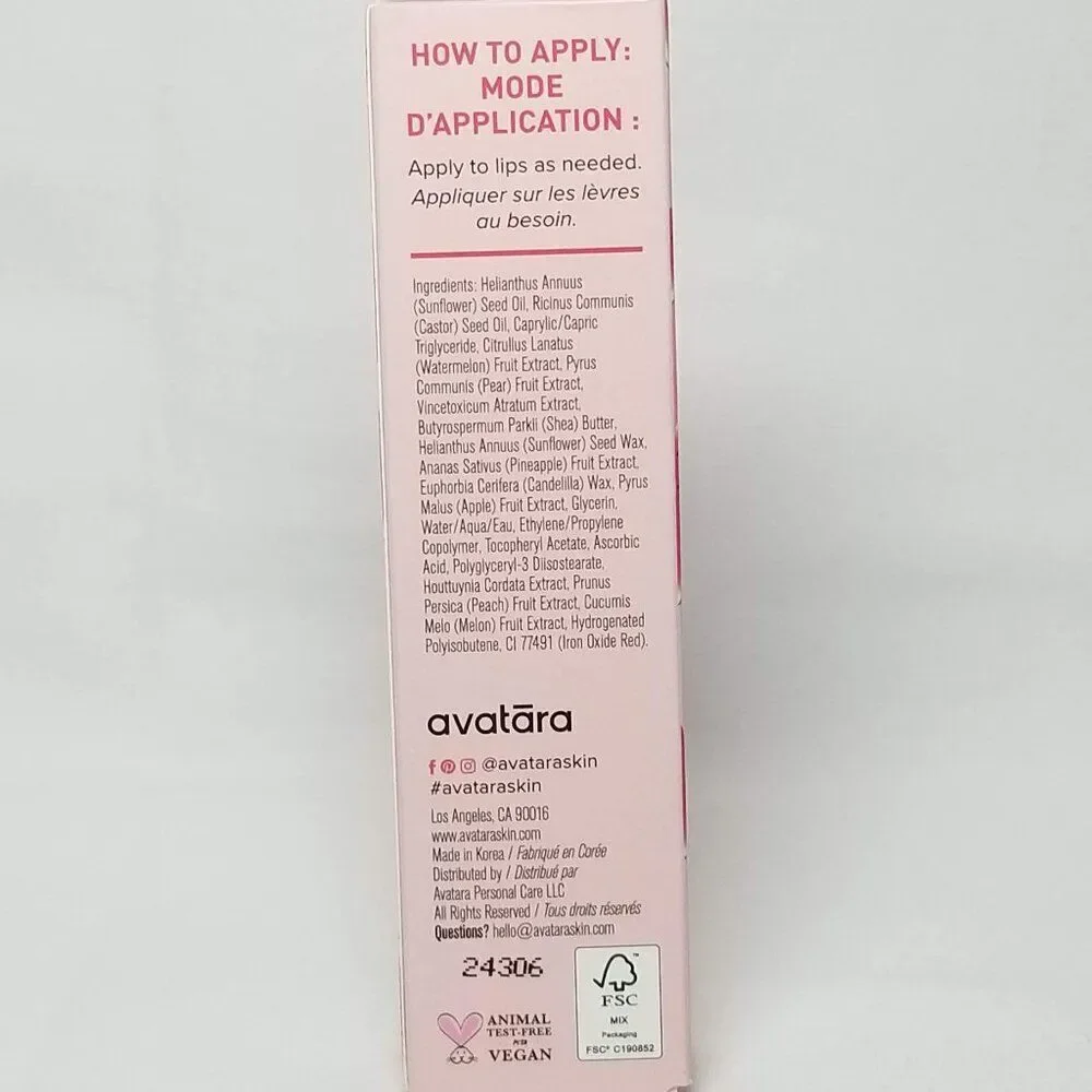 Avatara - Juicy Lip Jelly in Watermellow Clear (Sheer Peach)